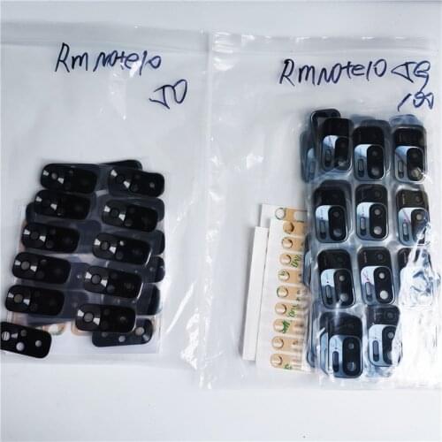 50pcs/lot or 100pcs/lot Camera Glass Lens For Xiaomi Redmi Note 10 Pro 5G Rear Bcak Camera Glass Cover With Adhesive Sticker