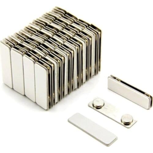 50pcs Magnetic name badge Tag ID Holder strong fastener magnet name tag