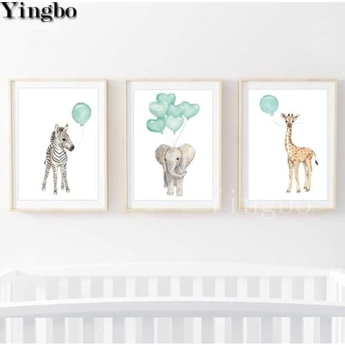 5D DIY Diamond Painting Animals Elephant Zebra Giraffe,3pcs set,Cross Stitch,3D,Diamond Mosaic,Diamond EmbroideryBaby room decor