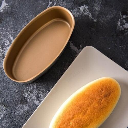 8 Inch Oval Cheese Cheesecake Pan Meatloaf Bread Cake Mold Non Stick Aluminum Baking Bakeware