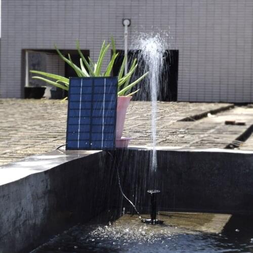 Brushless Solar Fountain Pump Solar Powered Fountain Pump Solar Bird Water Fountain Pump for Pond Bird Bath Garden Decoration