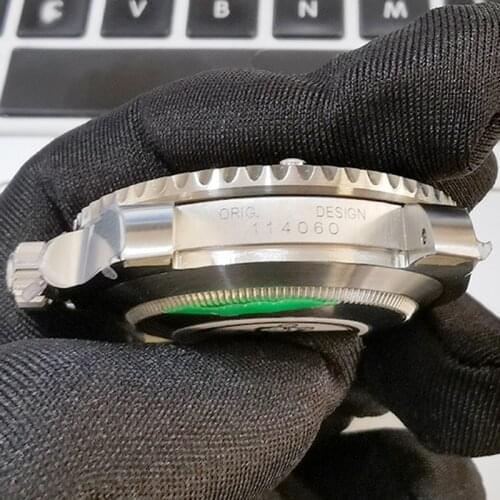 904L Stainless Steel Watch Case For RLX 114060 Submariner 3130 movement, Assambling Watches, Bracelet Dial Hand Sets Watch Parts