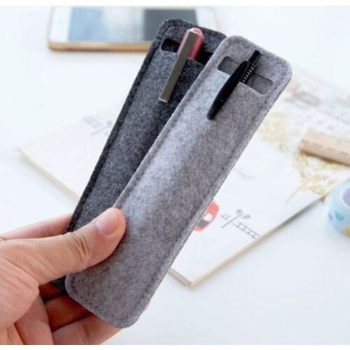 Pen Pencil Case Bag Holder Protective Pouch Felt Storage Bags Gift Stationary