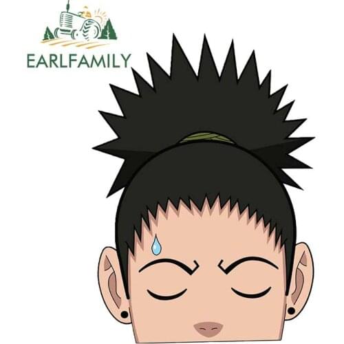EARLFAMILY 13cm x 9.4cm for Shikamaru Peeker Car Stickers and Decals Bumper Decoration Car Accessories Windows Motorcycle Decal