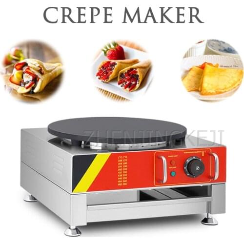 Electro Thermal Crepe Machine 3KW Small Desktop Commercial Pancake Machine Baking Appliances 220V/110V Desserts Coffee Snack Bar