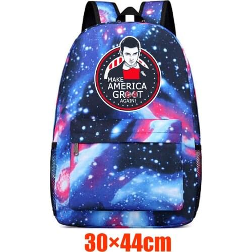 Anime Stranger Things Canvas Backpack Casual Packsack Schoolbag High Quality Teenger Unisex Student Travel Laptop Bag
