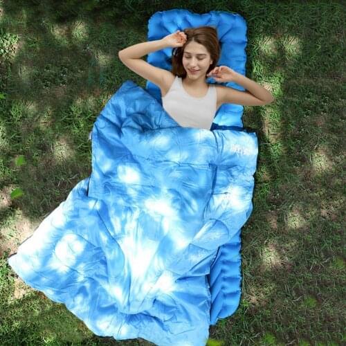 Camping Sleeping Pad TPU Ultra-light Inflatable Mattress Portable Air Mat Camping Bed Camping Accessories For Hiking Traveling