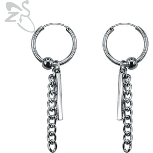 Cool Same GD Hanging Earring for Men Chains Tassels Earrings Bigbang G-Dragon Man Accessories Korea Party Earring Long Brincos