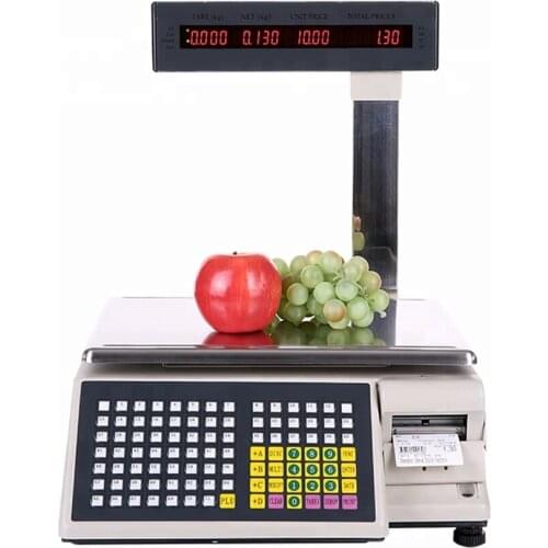 Best selling weighting scale/electronic scale with barcode printer for fruit wholesale market