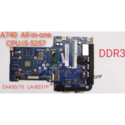 Motherhood board LA-B031P suitable for Lenovo notebook PC C A740 W8P I5-5257 CPU DIS Q MB DDR3 100% test shipment