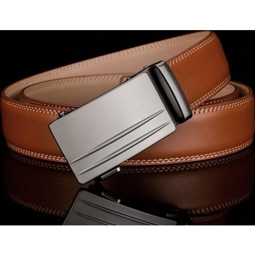Plyesxale Belt For Men 2021 High Quality Mens Leather Casual Belts Automatic Buckle Male Belt ceinture homme luxe marque G69
