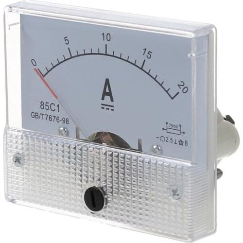 New 20A Analog Ampere Panel Meter Current Amp