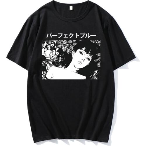 New Popular Style Couple Tee Perfect Blue Junji Ito Anime Printed Unique T-shirt Classic Comfortable Fashion Funny Hot Sale Tees