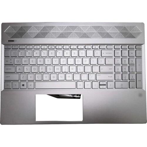 NEW Original Laptop For HP 15-CS 15-CW Series L24752-001 Palmrest Upper Case US Backlit Keyboard Touchpad Sliver