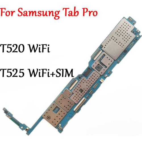Tested Full Work Unlock Original Motherboard For Samsung Galaxy Tab Pro T520 T525 Logic Circuit Electronic Panel Global ROM