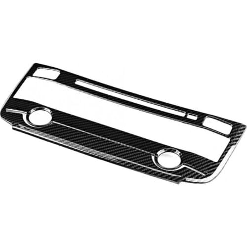 Car Carbon Fiber Air Conditioning Center Mode Button Frame Trim Accessory Fit for Jaguar XE XF XFL F-PACE F pace 2016 2017 2018