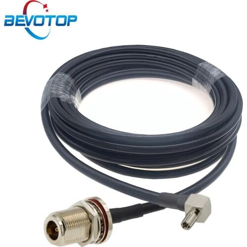 Waterproof N Female to TS9 Male Right Angle 90° Plug RG58 Pigtail 50 Ohm 3G 4G Modem Antenna extension Jumper RF Coaxial Cable