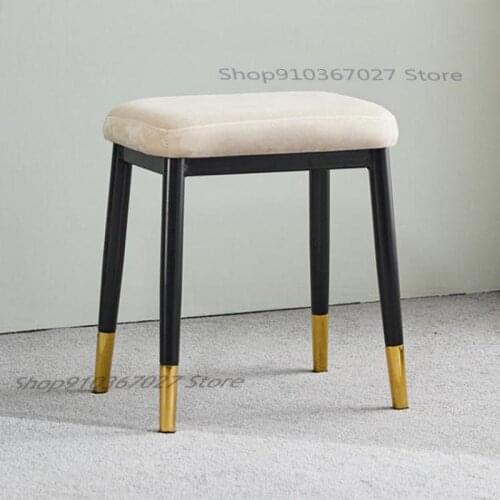 Nordic Light Luxury Dressing Stool Makeup Stool Simple Bedroom Makeup Chair Net Red Dressing Table Stool Shoe Changing Stool