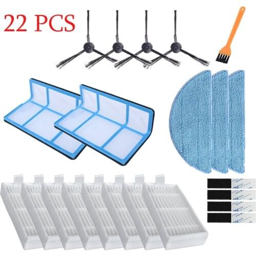 Replacement Side Brush Primary Dust Filter Mop Hepa Filter for ilife V50 V5s V3 V3s v5pro V5 V55 V5s pro Vacuum Cleaner Parts