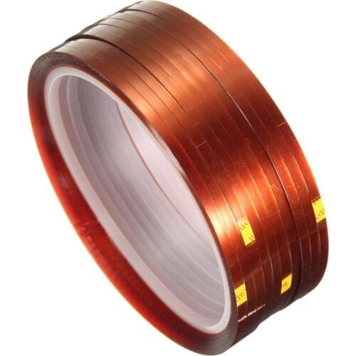 New 10 rolls 33mx3mm Heat Resistant Heat Temperature Adhesive Tape Sublimation Mug Tape,Brown color