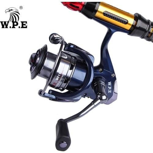 W.P.E Fishing Spinning Reel W11 Series 30F 40F High Speed 5.5:1 8KG Max Drag Power Carp Fishing Tackle 9+1 Ball Bearings