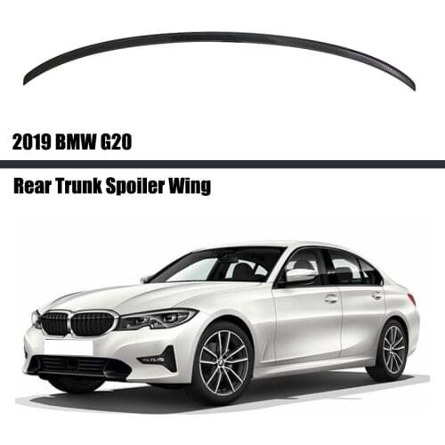 For BMW G20 2019 2020 2021 Rear Trunk Spoiler Tail Boot Wing Bodykit Carbon Style Car Decoration