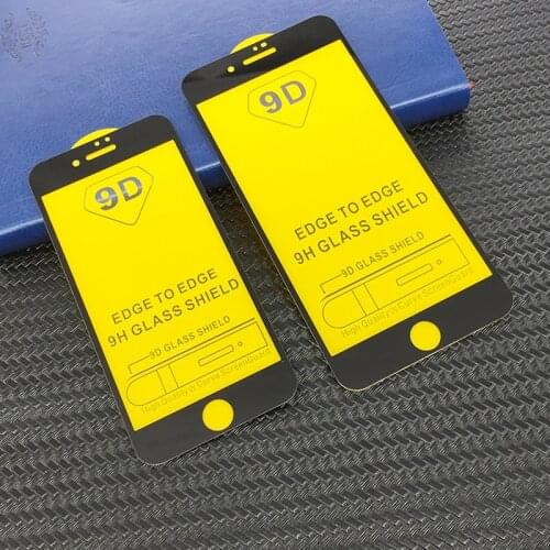 25PCS For iPhone 6 6S 7 8 Plus 9D Tempered Glass for iPhone 11 12 Pro MAX X XS Max XR 9D Protective Glass