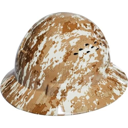 Full Brim Hard Hat Sunshade Vents Safety Helmet Lightweight High Strength Work Cap Construction Railway Metallurgy Traffic