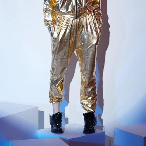 2016 New Women casual harem pants mid waist dance pants dance club wide leg loose long bloomers trousers hip hop pants