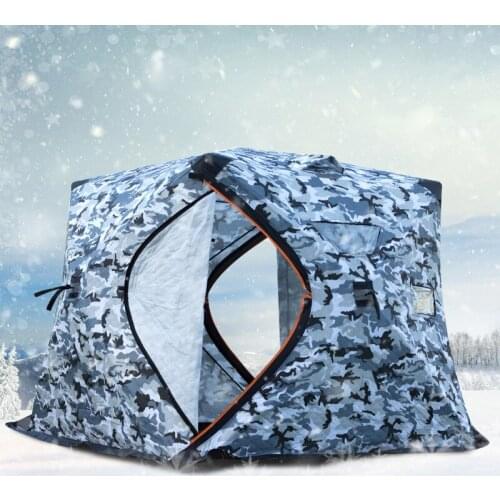 Winter fishing house with cotton thickening winter tent ice fishing tent ice fishing house warm, cold, snow and cotton tent