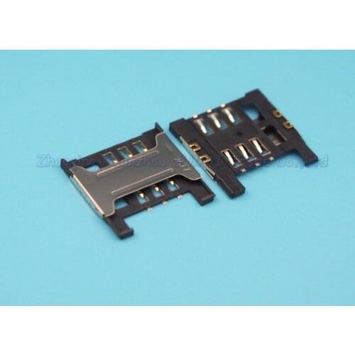 50pcs/lot Sim Card Slot holder For HUAWEI T1100 Lenovo A288t A336 A298T SIM Card Slot free shipping