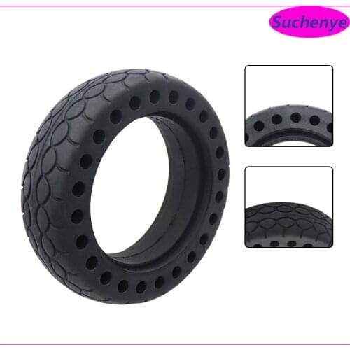 6 Inch Solid Tire 6x1.6 Honeycomb Rubber Solid Fetus Damping Rubber Tyres Wheel for sale Electric Skateboard