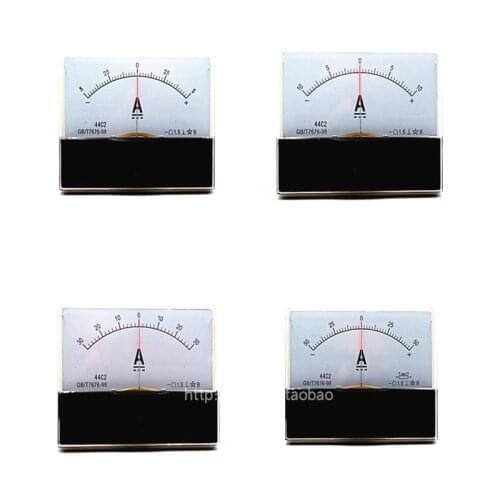 DC -50A-0-50A +-50A -10A -20A -30A -100A -150A -500A Analog Ammeter Panel AMP Current Meter Gauge 44C2 Amperimetro Amperemeter
