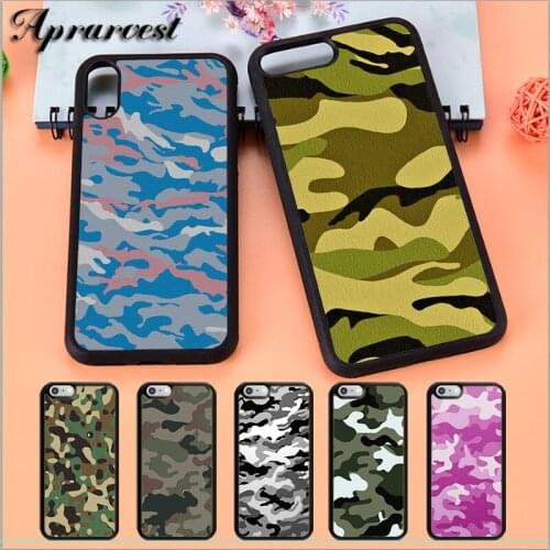 Aprarvest Army Camo Camouflage Phone Case Cover For iPhone 5 5S SE 6 6S 7 8 PLUS X XS XR MAX 11 PRO