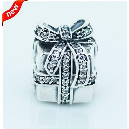 CKK 925 Sterling Silver Sparkling Surprise Charms Beads Original Jewelry Making Fits For Bracelets & Bangle