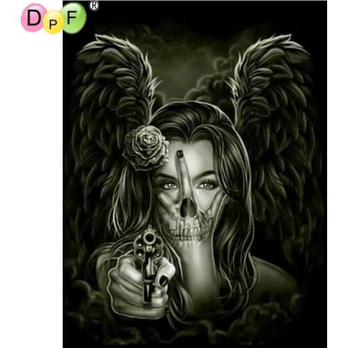 DPF DIY Black devil 5D crafts 3D diamond embroidery wall painting home decor diamond painting cross stitch diamond mosaic kit