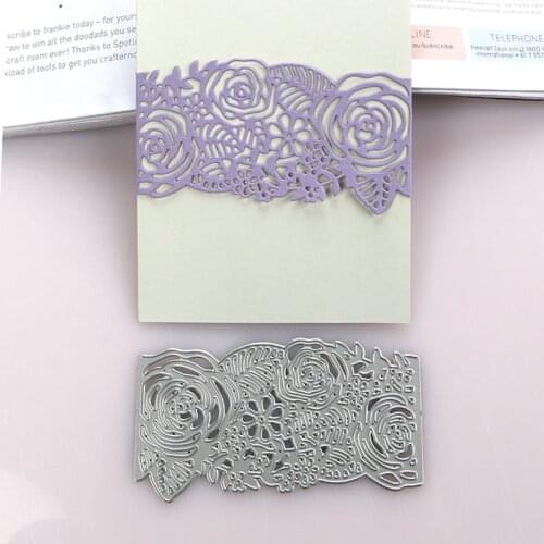 DUOFEN METAL CUTTING DIES cutout rose border for DIY papercraft projects Scrapbook Paper Album 2020 new