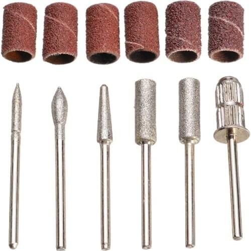 12pcs/Set Electric Nail Drill Bits High Quality Manicure Pedicure Milling Cutter Nail Art Accessoires Tool Remove Nail Polish