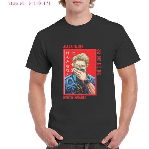 100% Cotton Nanami Kento Jujutsu Kaisen Brand Anime t shirt Retro AestheticT-shirt Harajuku Graphic Oversized Top Female/Man