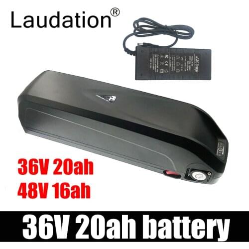 Laudation 36V20Ah Electric Bike Battery Pack Cells Front Rear Hub / Mid Drive Bicycle Motor Kit With 25A BMS And 54.6V2A Charger