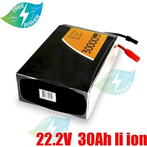 22.2V 22V 30Ah Lithium battery li-ion BMS 6S for 24V scooter solar golf cart UPS +25.2V 5A Charger
