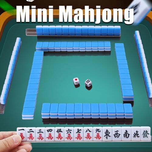 Mini Mahjong 24mm 144pcs/set Chinese traditional mahjong board game family toys are meticulously crafted and more interesting re