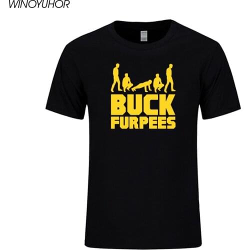 Buck Furpees Burpees Printed T-shirt Men 2019 Summer New Fashion 100% Cotton T shirt Fitness Tops Tees Camisetas Masculina