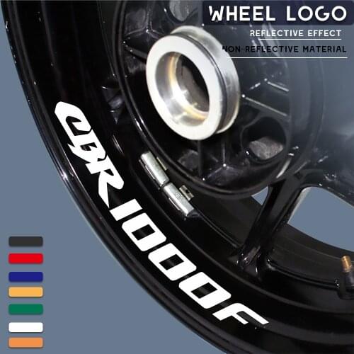 Motorcycle wheel tire stickers reflective strip decals personalized decorative stickers for HONDA CBR1000F cbr 1000f