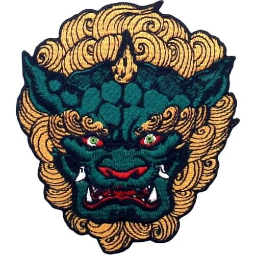 Embird patches Embroidered applique patches for clothing Fudog ceo-friendly handmade 3D patch military patch