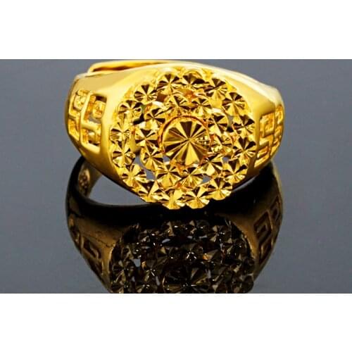 Forever Not Fade 18K Gold Ring Jewelry for Women Men Anillos De Bizuteria Anillos Mujer Jewellery Gemstone 18k Gold Rings Box