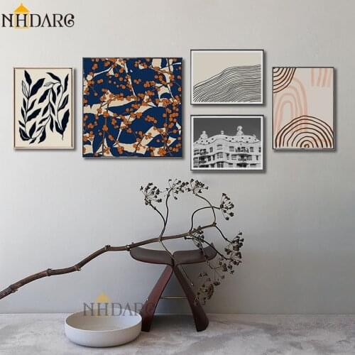 NHDARC Classical Leaf Landscape Pictures Paintings Canvas Print Poster Art Living Room Home Wall Decoration Giclee