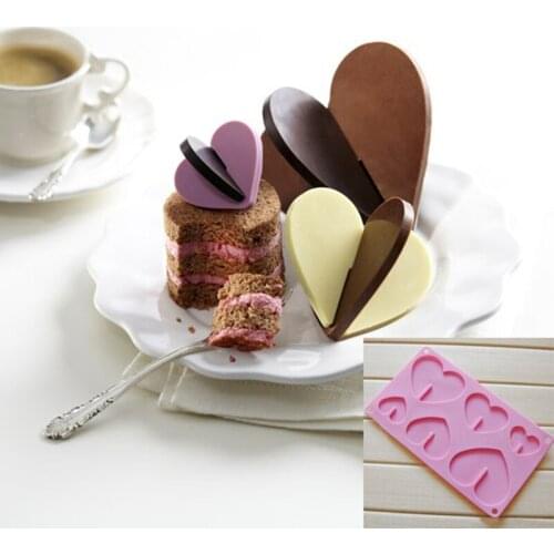New 3D stereoscopic love heart Chocolate silicone mold fondant for cake decorating tools baking bakeware tool