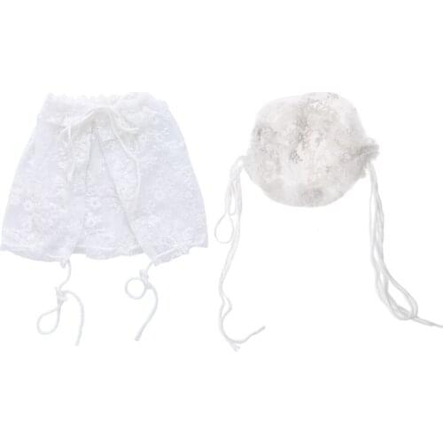 Newborn Baby Girls Toddler Infant Lace Bonnet Beanie Hat Cap Photography Props