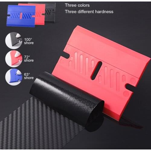 FOSHIO Plastic Squeegee Blade For Carbon Fiber Vinyl Film Car Wrap Tool Sticker Remover Window Tint Film Install Cleaning Tool